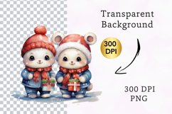 Christmas animal Clipart, Christmas animal sublimation Product Image 2