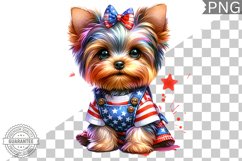 4th of July Dog Sublimation - Clipart PNG Design Product Image 1