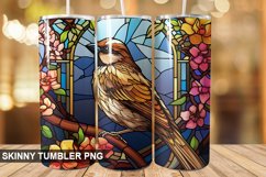 Stained Glass Sparrow PNG Tumbler Design Product Image 1