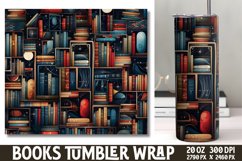 Tumbler Sublimation Wrap Magical Books Product Image 1