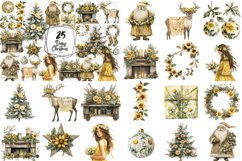 Christmas Flowers Clipart Mega Bundle Product Image 4