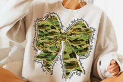 Coquette Hunting Camo Bow Sublimation, Hunting season PNG, Product Image 4