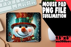 Snowman Wonderland Sublimation Mouse Pad Artwork Product Image 1