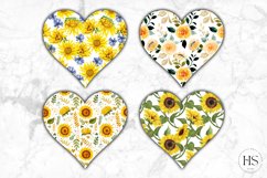 Valentine's Day Floral Heart Sublimation, Floral Heart PNG Product Image 2