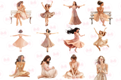Rustic Tea Salon Mothers Day Clipart Set Of 53 Png Bundle Product Image 2