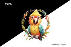 Pastel Bird Clipart, Bird Clipart, Parrot clipart Product Image 1