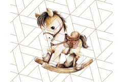 Cowgirl Baby Clipart PNG, Cute Toddler Western Outfit Art Product Image 3