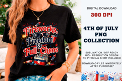 Fireworks Freedom Chaos PNG | Sublimation DTF Product Image 11