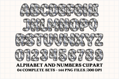 Mothers Day Floral Alphabet &amp; Seamless Patterns PNG Product Image 6