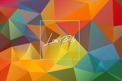Low poly banner with geometric triangle shapes background Product Image 1