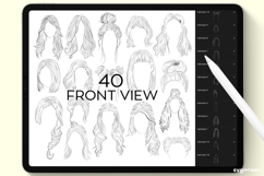 Procreate Hairstyle Stamps &amp; Brushes | Stamps | Brush Set Product Image 8
