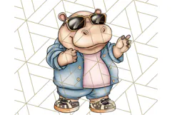 Sock Hop Animal Dance Party PNG Clipart, Cute Retro 1950s Product Image 3