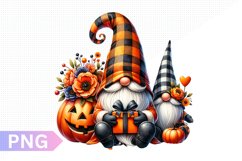 Halloween Gnome Sublimation, Gnome Clipart PNG Product Image 1