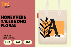 Honey Fern Tales Boho Floral Monogram Product Image 1