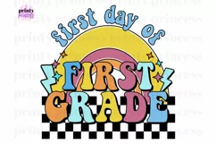 First Grade Teacher png, First Day of School Sublimation png Product Image 1