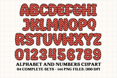 Christmas Alphabet png clipart, christmas letters doodle Product Image 5