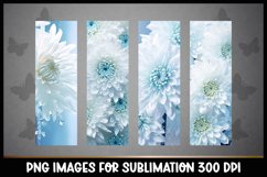 24 Whimsical Flowers Bookmarks Sublimation PNGs I Bookmarks Product Image 5