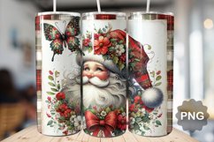 Christmas Santa Tumbler Sublimation - 20 Oz Skinny Tumbler Product Image 1