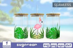 Can Glass Wrap SVG Bundle | Summer | Flamingo Product Image 8