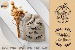 Thanksgiving dinner decoration. Thankful for You bag Product Image 1