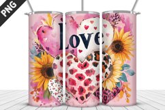 Lovely Hearts Tumbler Design | Valentine&#039;s Day Tumbler Wrap Product Image 4