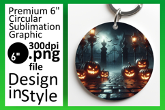 Creative Round Design for Keychains , Horror Halloween Product Image 1