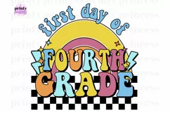 Fourth Grade Teacher png, First Day of School Sublimation pn Product Image 1
