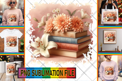 RADIANT PNG Art for TSHIRTS, Book and flower Product Image 1
