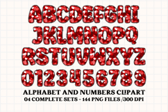 Valentines Day Digital Papers, valentines day doodle letters Product Image 5