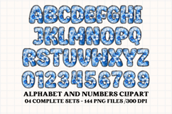 Christmas Alphabet png clipart, christmas doodle letters Product Image 5