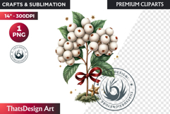 Traditional Christmas Clipart PNG, xmas sublimation, santa Product Image 1