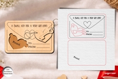 Valentine's Day Couple Keychains SVG Bundle | Laser Cut Product Image 11