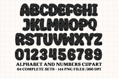 Neon Halloween Alphabet png clipart,halloween letters doodl Product Image 5
