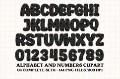 Neon Halloween Alphabet png clipart,halloween letters doodl Product Image 5
