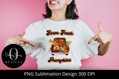 Farm Fresh Pumpkins|Retro Sublimation|Fall Sublimation PNG Product Image 6