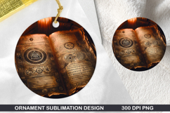 Halloween Stained Glass Ornament PNG, Digital Download File Product Image 1