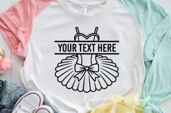 Ballet Dress Split Monogram Outline svg cut file for girls Product Image 3