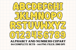 Happy Mouse Alphabet Clipart, happy mouse letters doodle Product Image 5