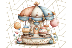 Cozy Cookie Village Clipart, Gingerbread Holiday PNG Product Image 3