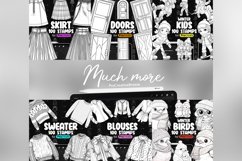 100 Procreate Skirts Stamp Brushes Product Image 11