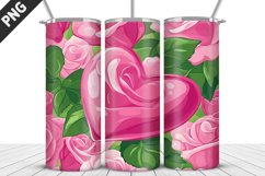 Rose Tumbler Sublimation | Valentine&#039;s Day Tumbler Wrap Product Image 4