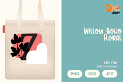 Willow Boho Floral Monogram Product Image 1