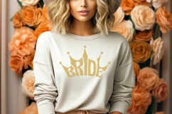 Bride and Maid of Honor Cut Files | Crown Word Art Product Image 2