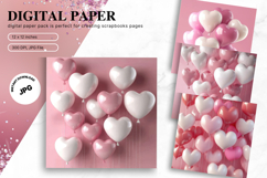 Heart Valentines Background Love Wallpaper Bokeh Backdrop_11 Product Image 1