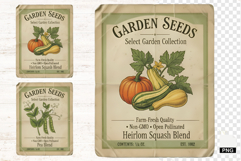 Spring Vegetable Seeds Packet PNG Product Image 1