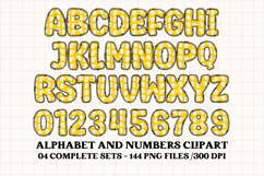 Easter Day Alphabet png clipart, easter day letters doodle Product Image 5