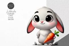 Animals clipart, Bunny clipart, Woodland animals clipart Product Image 1