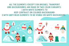 Christmas village map creator. Winter clipart and scenes kit Product Image 11