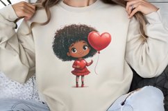 Cute Watercolor Valentines Day Clipart PNG Product Image 1