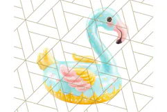 Sky Blue and Sunshine Yellow Summer Clipart PNG, Tropical Product Image 3